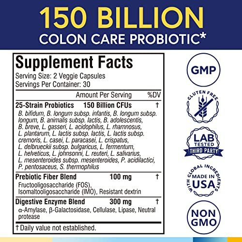 Foto 3 pulgar | Probióticos Terranics 150 Mil Millones de 25 Cepas Colon Care 60 Cápsulas - Venta Internacional