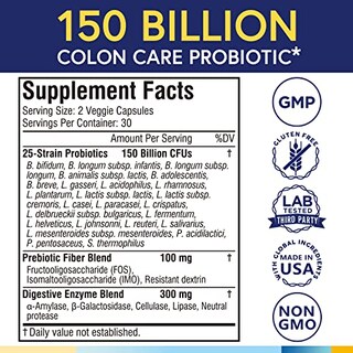 Foto 2 | Probióticos Terranics 150 Mil Millones de 25 Cepas Colon Care 60 Cápsulas - Venta Internacional