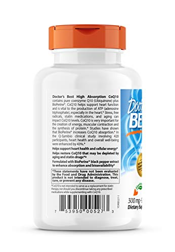 Foto 4 pulgar | Suplemento Doctor's Best CoQ10 de Alta Absorción 300 mg 90 Soft Gels - Venta Internacional