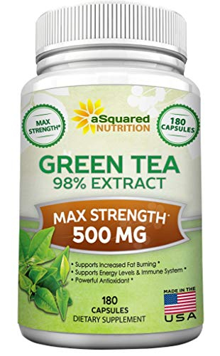 Foto 2 pulgar | Suplemento de Extracto de Té Verde aSquared Nutrition 500 mg 180 Cápsulas - Venta Internacional