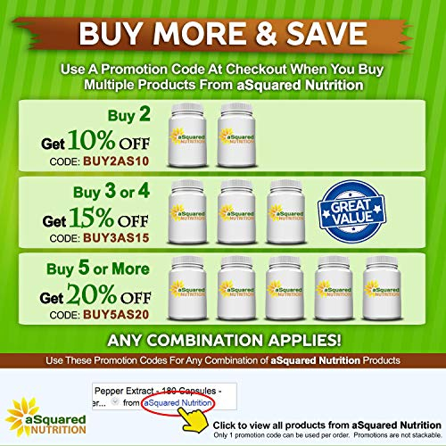 Foto 5 | Suplemento de Extracto de Té Verde aSquared Nutrition 500 mg 180 Cápsulas - Venta Internacional