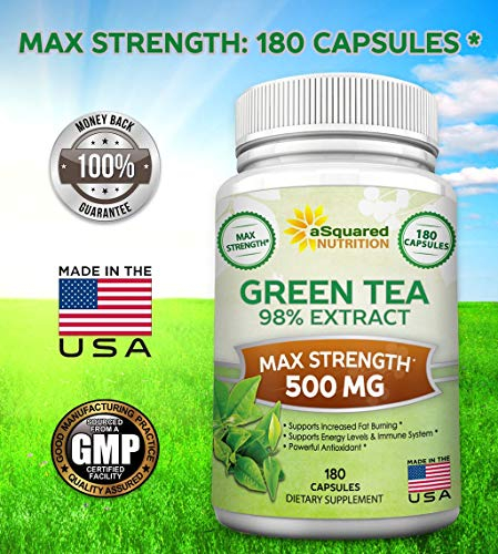 Foto 7 pulgar | Suplemento de Extracto de Té Verde aSquared Nutrition 500 mg 180 Cápsulas - Venta Internacional