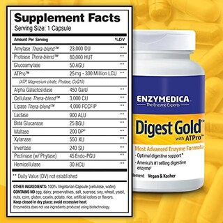 Foto 7 | Suplemento Enzymedica Digest Gold + Atpro 180 Cápsulas - Venta Internacional