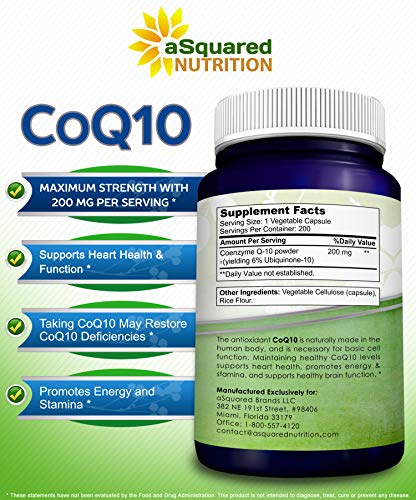 Foto 6 pulgar | Suplemento Squared Nutrition Coq10 200 Mg 200 Cápsulas - Venta Internacional