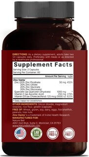 Foto 3 | Suplemento De Quercetina De Zinc Natubell Zincvanta Con Vitamina C Y - Venta Internacional