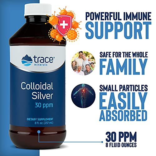 Foto 3 pulgar | Suplemento De Plata Coloidal Trace Minerals Research 240 Ml 30 - Venta Internacional