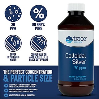 Foto 3 | Suplemento De Plata Coloidal Trace Minerals Research 240 Ml 30 - Venta Internacional