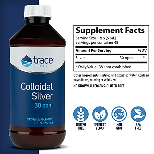 Foto 5 pulgar | Suplemento De Plata Coloidal Trace Minerals Research 240 Ml 30 - Venta Internacional