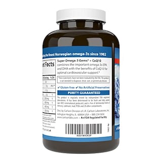 Foto 3 | Suplemento Carlson Super Omega-3 Gems + Coq10 120 Cápsulas Blandas - Venta Internacional