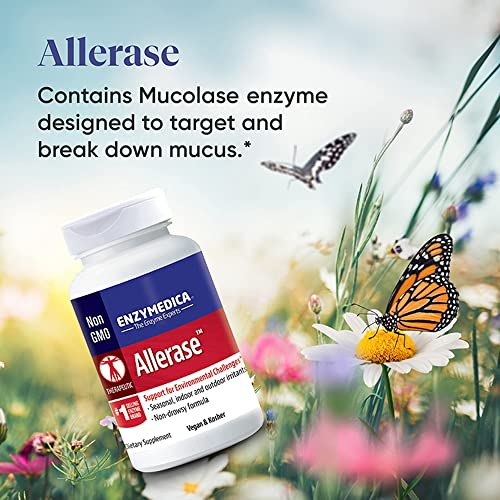 Foto 6 pulgar | Suplemento Enzymedica Allerase No Somnoliento 60 Cápsulas - Venta Internacional