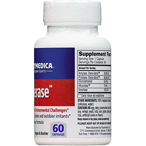Foto 7 pulgar | Suplemento Enzymedica Allerase No Somnoliento 60 Cápsulas - Venta Internacional