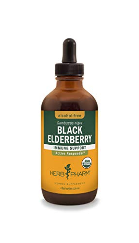 Extracto Líquido Herb Pharm Black Elderberry 120 Ml Orgánico - Venta Internacional