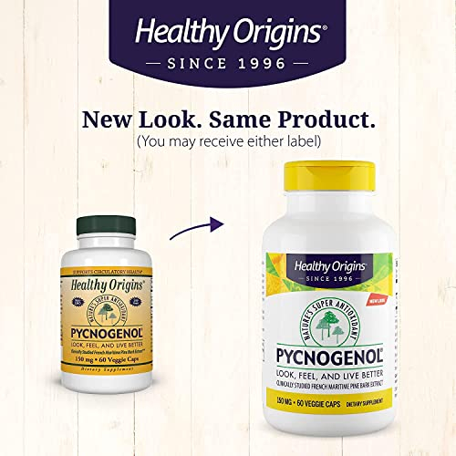 Foto 5 pulgar | Suplemento de Pycnogenol Healthy Origins 150 Mg 60 Cápsulas Vegetarianas - Venta Internacional