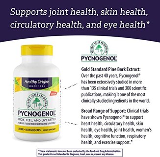 Foto 7 | Suplemento de Pycnogenol Healthy Origins 150 Mg 60 Cápsulas Vegetarianas - Venta Internacional