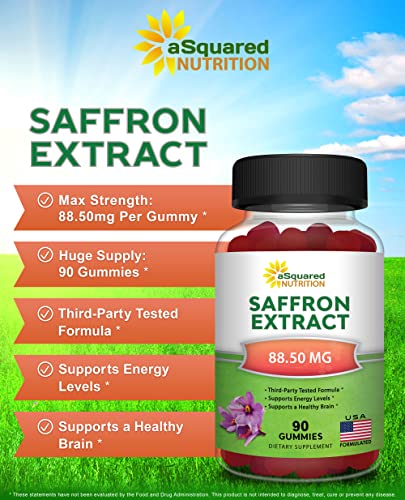 Foto 3 pulgar | Extracto de Gomitas de Azafrán aSquared Nutrition - Venta Internacional