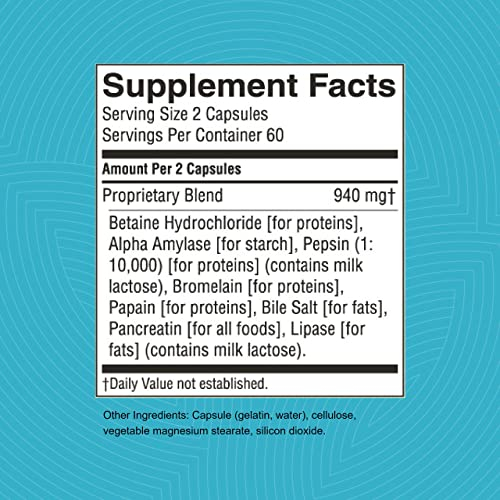 Foto 4 pulgar | Suplemento Nature's Sunshine Food Enzymes 120 Cápsulas - Venta Internacional.