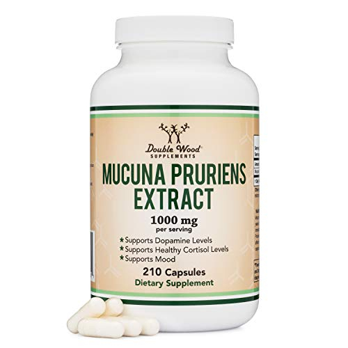 Suplemento de Extracto de Mucuna Pruriens de Double Wood 210 Cápsulas - Venta Internacional