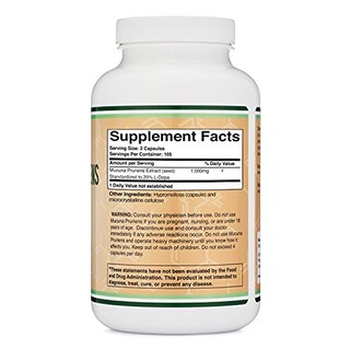 Foto 2 | Suplemento de Extracto de Mucuna Pruriens de Double Wood 210 Cápsulas - Venta Internacional