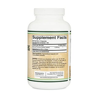 Foto 6 | Suplemento de Extracto de Mucuna Pruriens de Double Wood 210 Cápsulas - Venta Internacional