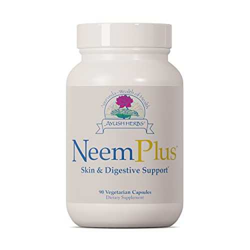 Foto 6 pulgar | Suplemento Ayush Herbs Neem Plus 90 Cápsulas - Venta Internacional.