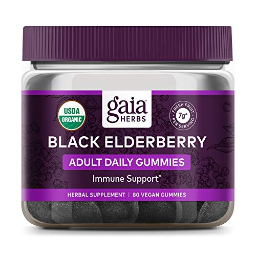 Suplemento Gaia Herbs Gomitas De Saúco Negro 80 Unidades - Venta Internacional