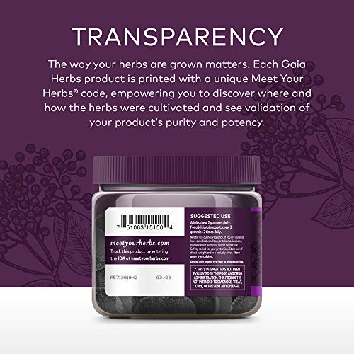 Foto 5 | Suplemento Gaia Herbs Gomitas De Saúco Negro 80 Unidades - Venta Internacional