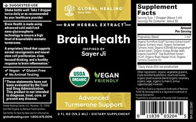 Foto 2 | Suplemento Global Healing Brain Health Memory Focus 60 Ml - Venta Internacional