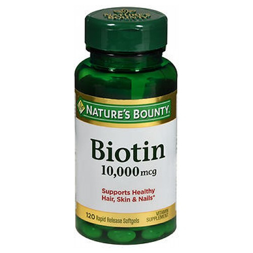 Foto 2 pulgar | Suplemento De Biotina De Nature's Bounty, 10000 Mcg, 120 Cápsulas Blandas - Venta Internacional.