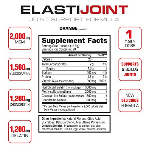 Foto 3 pulgar | Suplemento Labrada Elastijoint Joint Support en Polvo Naranja - Venta Internacional