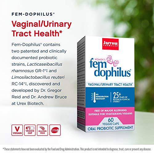Foto 4 pulgar | Suplemento Jarrow Formulas Fem-dophilus 60 Cápsulas Vegetarianas - Venta Internacional.