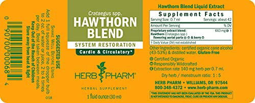 Foto 2 | Extracto Líquido Herb Pharm, Mezcla De Espino Blanco, 30 Ml, Cardiovascular - Venta Internacional.
