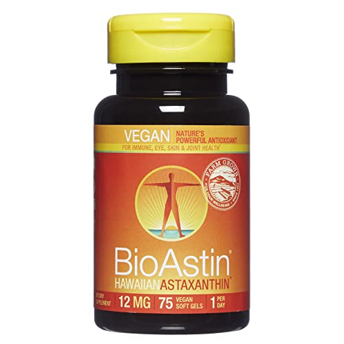 Suplemento de Astaxantina Vegana Bioastin de Nutrex Hawaii 12 Mg 75 CC - Venta Internacional