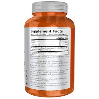 Foto 2 | Aceite Mct Supplement Now Sports Nutrition 1000 mg,150 Cápsulas Blandas - Venta Internacional