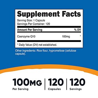 Foto 2 | Suplemento Nutricost CoQ10 100 mg 120 Cápsulas Vegetarianas - Venta Internacional