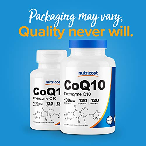 Foto 4 pulgar | Suplemento Nutricost CoQ10 100 mg 120 Cápsulas Vegetarianas - Venta Internacional