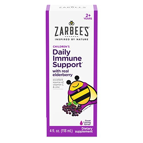 Sirope Zarbee's Elderberry con Vitamina C y Zinc 120 ml para Niños - Venta Internacional