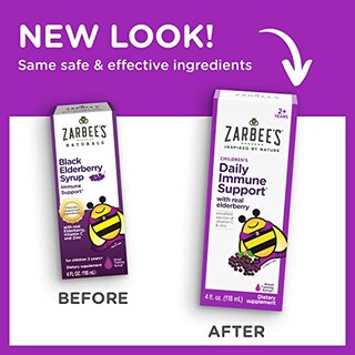 Foto 2 | Sirope Zarbee's Elderberry con Vitamina C y Zinc 120 ml para Niños - Venta Internacional