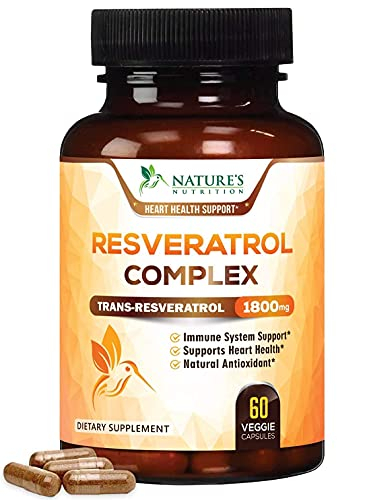Foto 2 pulgar | Suplemento de Resveratrol Nature's Nutrition 1800 mg 60 Cápsulas - Venta Internacional