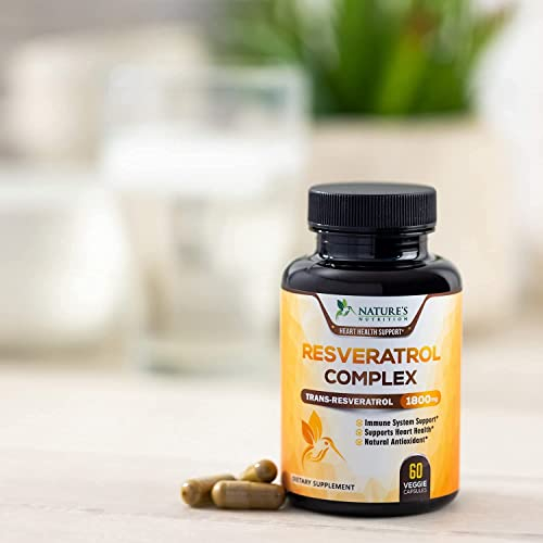 Foto 8 pulgar | Suplemento de Resveratrol Nature's Nutrition 1800 mg 60 Cápsulas - Venta Internacional