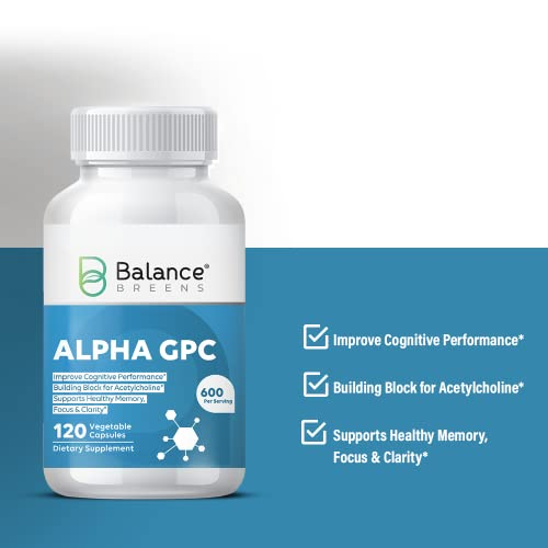 Foto 4 | Supplement Balance Breens Alpha Gpc Colina 600 Mg 120 Cápsulas - Venta Internacional.