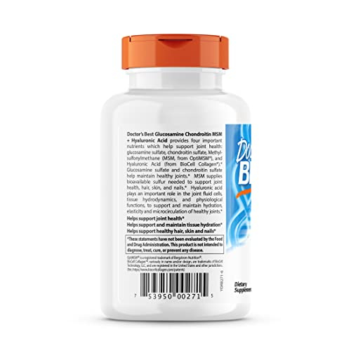 Foto 4 pulgar | Supplement Doctor's Best Glucosamina Condroitina Msm 150 Cápsulas - Venta Internacional.