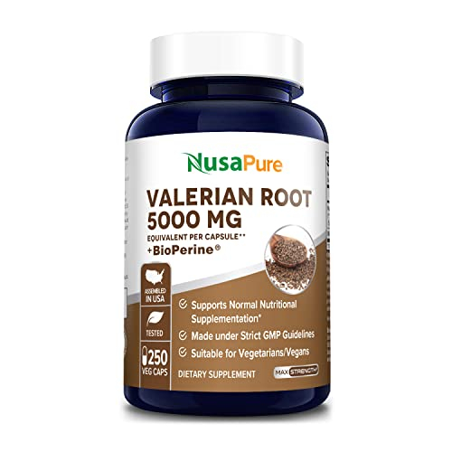 Foto 2 pulgar | Suplemento De Raíz De Valeriana Nusapure De 5000 Mg Con Bioperine 250 C - Venta Internacional.