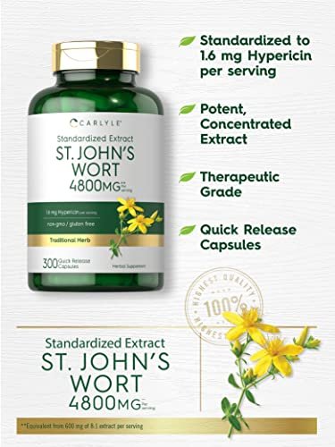 Foto 3 | Suplemento Carlyle St. John's Wort 300 Cápsulas 4800 Mg - Venta Internacional.