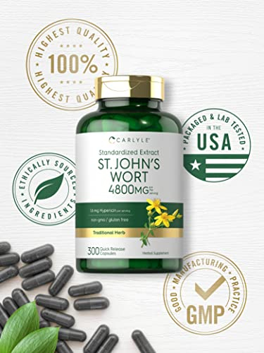 Foto 6 pulgar | Suplemento Carlyle St. John's Wort 300 Cápsulas 4800 Mg - Venta Internacional.