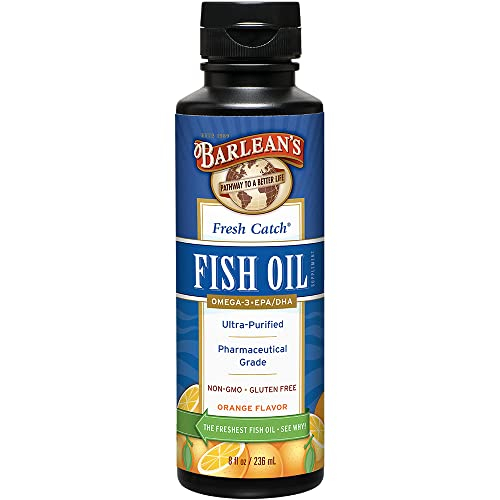 Foto 1 | Suplemento De Aceite De Pescado Barlean's Fresh Catch, 240 Ml, Sabor A Naranja - Venta Internacional.
