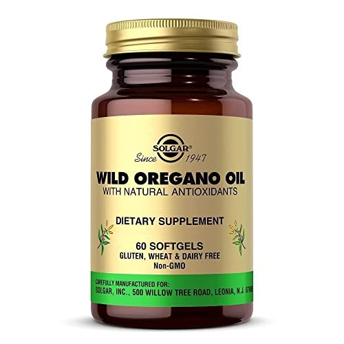Suplemento: Aceite De Orégano Silvestre Solgar, 60 Cápsulas Blandas, Apoyo Inmunológico - Venta Internacional.