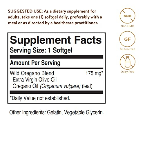 Foto 3 pulgar | Suplemento: Aceite De Orégano Silvestre Solgar, 60 Cápsulas Blandas, Apoyo Inmunológico - Venta Internacional.