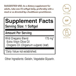 Foto 2 | Suplemento: Aceite De Orégano Silvestre Solgar, 60 Cápsulas Blandas, Apoyo Inmunológico - Venta Internacional.