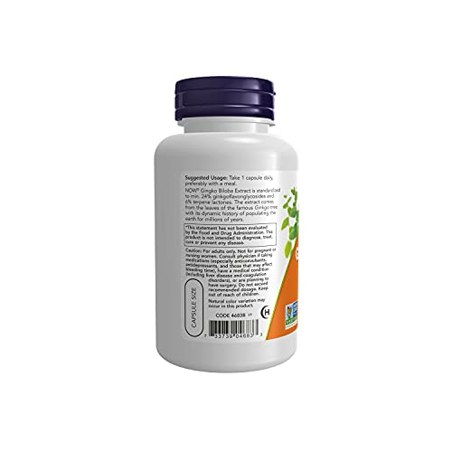 Foto 4 pulgar | Supplement Now Ginkgo Biloba 120 Mg De Doble Concentración, 100 Cápsulas - Venta Internacional.