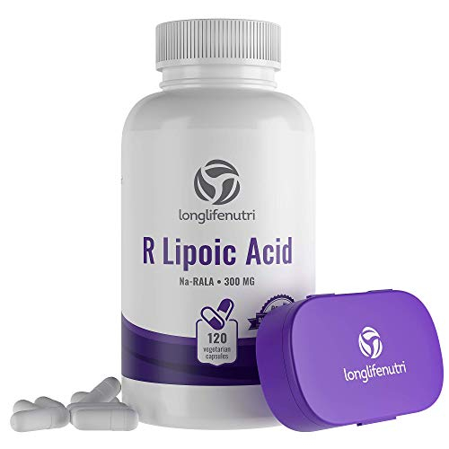 Suplemento De Ácido Lipoico Longlifenutri R-alpha 300 Mg 120 Cápsulas - Venta Internacional.